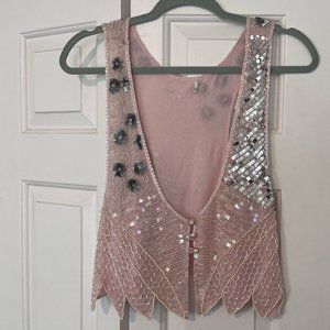beautiful sequin beaded vest